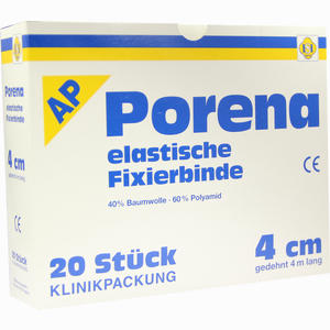 Porena Hochelastische Fixierbinde 4cm  20 Stück - ab 27,50 €