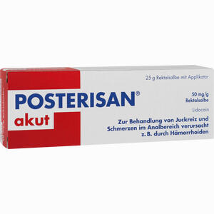 
Posterisan Akut 50 Mg/g Rektalsalbe  25 g - ab 9,30 €
