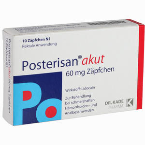 Posterisan Akut Zäpfchen  10 Stück - ab 0,00 €