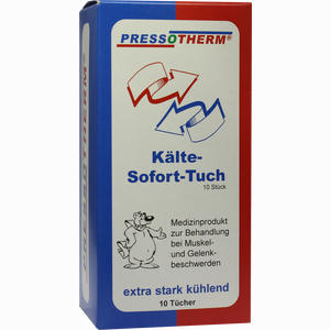 Pressotherm Kälte- Sofort- Tuch Tücher 10 Stück - ab 3,90 €