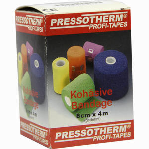Pressotherm Kohäsive Bandage 8cmx4m Rot Binde 1 Stück - ab 3,06 €