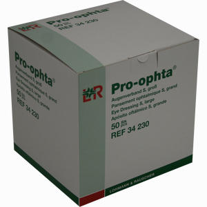 Pro Ophta Augenverband S Groß 50 Stück - ab 102,98 €