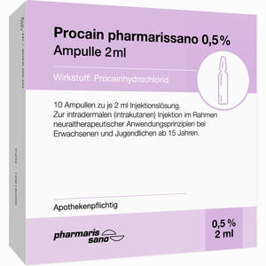 Procain 0. 5% Ampulle 2ml 10 x 2 ml - ab 6,44 €