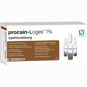 Procain- Loges 1% Injektionslösung Ampullen 50 x 2 ml - ab 20,99 €