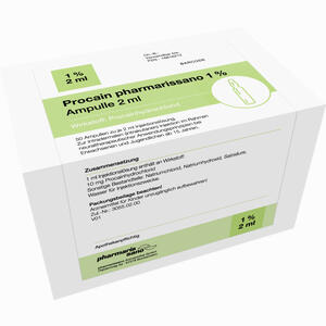 Procain Pharmarissano Ampulle 1% 2ml 50 x 2 ml - ab 0,00 €