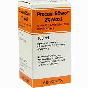 Procain Röwo 2% Maxi Infusionslösung 100 ml - ab 0,00 €