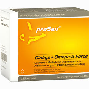 Prosan Ginkgo + Omega- 3 Forte Kapseln 120 Stück - ab 45,85 €