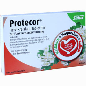 Protecor Herz- Kreislauf Tabletten zur Funktionsunterstützung Salus  50 Stück - ab 8,54 €