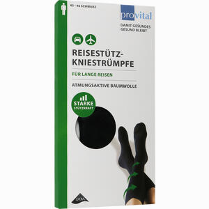 Provital Reisekniestrumpf Schwarz Gr. 43- 46 2 Stück - ab 12,87 €