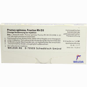 Prunus Spinos Fruct Rh D3 Ampullen 8 x 1 ml - ab 43,19 €