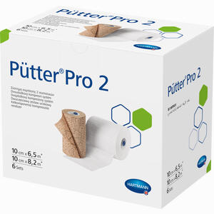 Pütterpro 2 2- Komponenten- Kompressionssystem 10cm Binde 6 x 2 Stück - ab 149,29 €