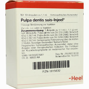 Pulpa Dentis Suis- Injeel Ampullen  10 Stück - ab 21,88 €