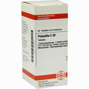 Pulsatilla C30 Tabletten 80 Stück - ab 8,10 &euro;