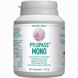Abbildung von Pylopass Mono 200 Mg bei Helicobacter Pylori Kapseln 60 Stück