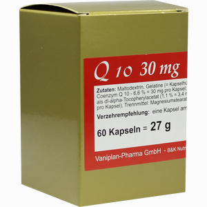 Q10 30mg Kapseln 60 Stück - ab 15,95 €