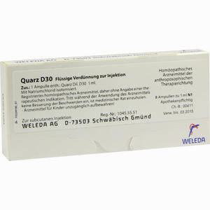 Quarz D30 Ampullen 8 x 1 ml - ab 28,35 €