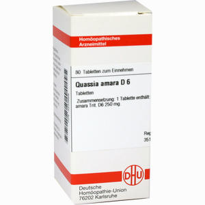 Quassia D6 Tabletten 80 Stück - ab 8,43 €
