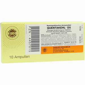 Quentakehl D5 Ampullen 10 x 1 ml - ab 0,00 €