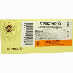 Quentakehl D6 Injektion Ampullen 10 x 1 ml - ab 0,00 &euro;