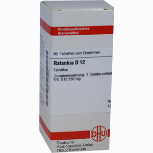 Ratanhia D12 Tabletten 80 Stück - ab 8,99 €