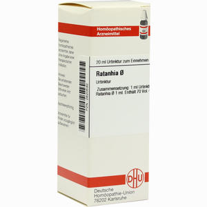 Ratanhia Urtinktur D 1 Dilution 20 ml - ab 0,00 €