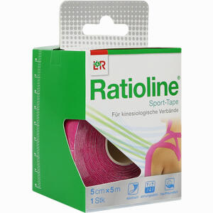 Ratioline Sport- Tape 5cmx5m Pink 1 Stück - ab 6,57 €