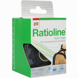 Ratioline Sport- Tape 5cmx5m Schwarz 1 Stück - ab 6,62 €