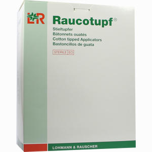 Raucotupf Stieltupfer 1 St. Steril und Großer Wattekopf  50 x 2 Stück - ab 50,65 €