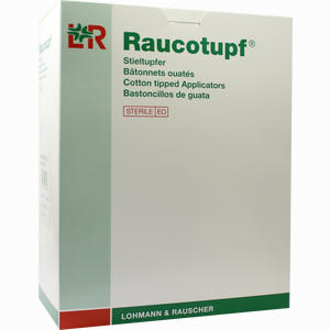 Raucotupf Stieltupfer 2 St. Steril und Kleiner Wattekopf  100 x 2 Stück - ab 69,47 €