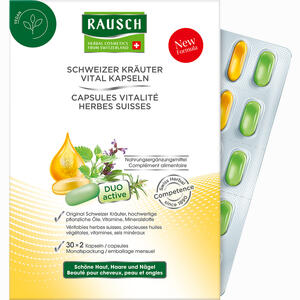 Rausch Schweizer Kräuter Vital Kapseln  30 x 2 Stück Rausch Schweizer Kräuter Vital Kapseln  30 x 2 Stück