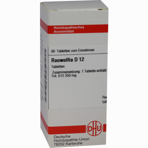 Rauwolfia D12 Tabletten 80 Stück - ab 8,49 &euro;