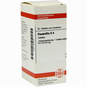 Rauwolfia D4 Tabletten 80 Stück - ab 8,70 €