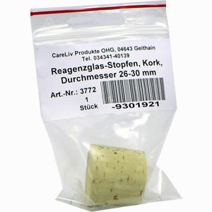 Reagenzglas- Stopfen Kork 26- 30mm Durchmesser 1 Stück - ab 1,35 €