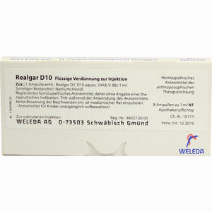Realgar D10 Ampullen 8 x 1 ml - ab 24,28 €