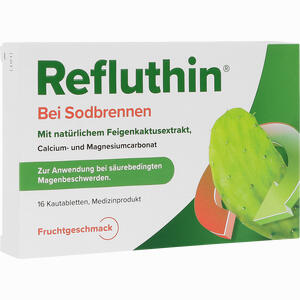Refluthin bei Sodbrennen Kautabletten Frucht  16 Stück - ab 5,08 €