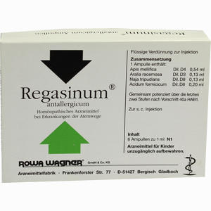 Regasinum Antallergicum Ampullen 6 x 1 ml - ab 0,00 €