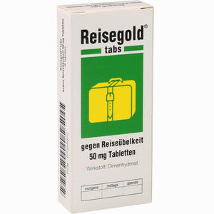 Reisegold Tabs gegen Reiseübelkeit 10 Stück - ab 4,40 €