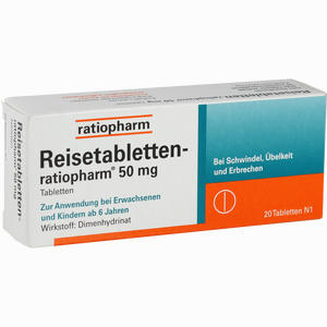 Reisetabletten Ratiopharm  20 Stück - ab 2,20 €