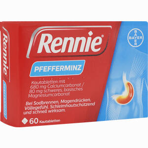 Rennie Kautabletten Bayer Vital GmbH 60 Stück - ab 10,25 €