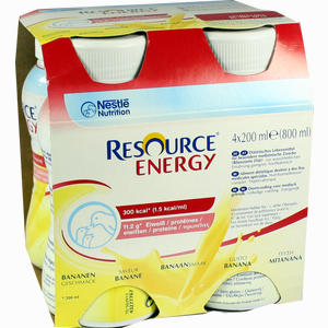 Resource Energy Banane Fluid Nestle Health Science (Deutschland) GmbH 4 x 200 ml - ab 0,00 €