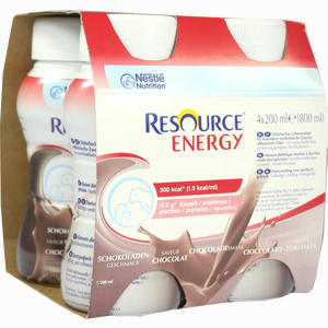 Resource Energy Schokolade Fluid 4 x 200 ml - ab 0,00 €