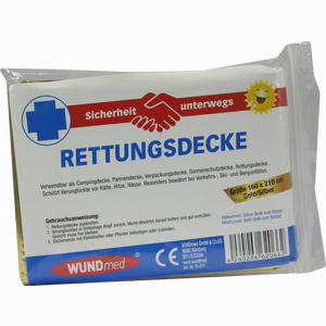 Rettungsdecke 160x210cm Gold/Silber 1 Stück - ab 2,61 €