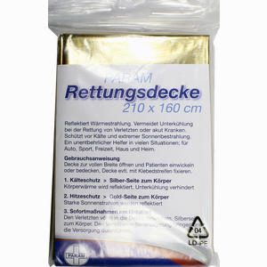 Rettungsdecke Gold/Silber 1 Stück - ab 1,00 €
