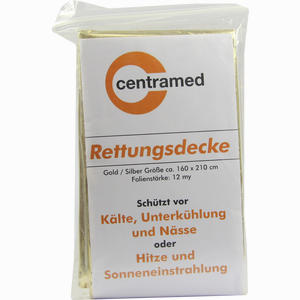 Rettungsdecke Gold/Silber 160x220cm 1 Stück - ab 4,28 €