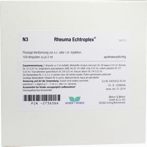 Rheuma Echtroplex Injektionslösung 100 x 2 ml - ab 0,00 &euro;
