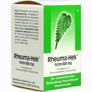 Abbildung von Rheuma Hek Forte 600mg Filmtabletten 50 Stück Abbildung von Rheuma Hek Forte 600mg Filmtabletten 50 Stück