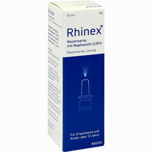 Rhinex Nasenspray mit Naphazolin 0.05%  10 ml - ab 2,27 €