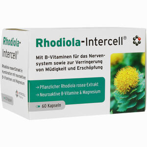 Rhodiola- Intercell Kapseln 60 Stück - ab 22,99 €
