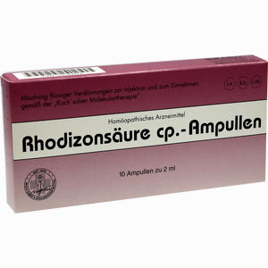 Rhodizonsäure Cp. Ampullen Injektionslösung 10 x 2 ml - ab 0,00 &euro;