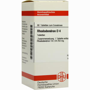 Rhododendron D4 Tabletten 80 Stück - ab 0,00 &euro;